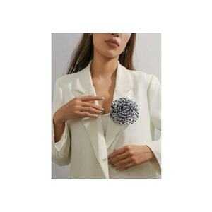 Brosa tip floare - gri - animal print - Anker C22 imagine