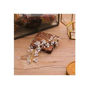 Accesoriu par - auriu - cu flori - Magaretha C4 - imagine