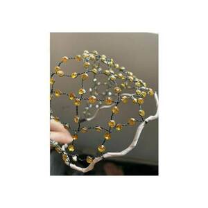 Accesoriu de cap - negru - cu plasa si pietre - Amatius C8 - imagine