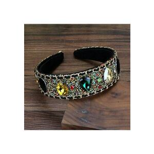 Bentita neagra - cu pietre multicolore - Telly C2 - imagine