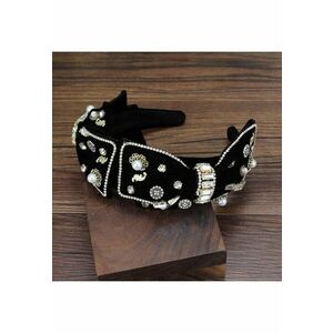 Bentita neagra - cu nod si funde cu pietre - Bened C1 - imagine