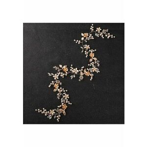 Accesoriu par - auriu - modelator - cu perlute si frunzulite - Osmund C8 - imagine