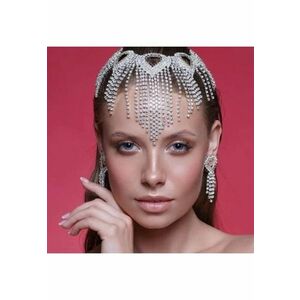 Accesoriu de cap - argintiu - cu pietre - Aloys C21 - imagine