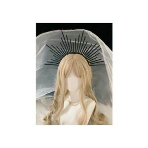 Tiara Halo - handmade - neagra - Elni C1 - imagine