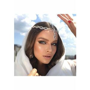 Accesoriu de cap - argintiu - cu pietre - Alona C21 - imagine