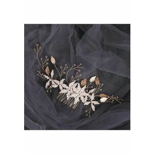 Accesoriu de par - auriu - cu frunzulite si perlute - Elvis C15 - imagine