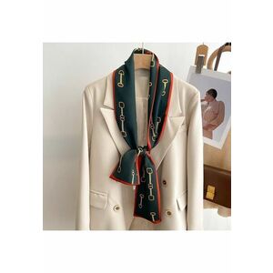 Esarfa verde - cu imprimeu - Frigga C2 - imagine