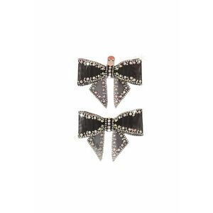 Set 2 brose - negre - pentru pantofi - cu clips si pietre - Ottine C6 imagine