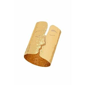 Bratara aurie - lata - forma de indragostiti - Diametru: 6 cm - Pauel C8 imagine