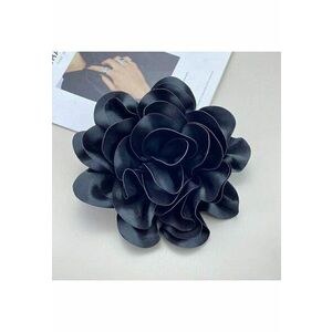 Brosa tip floare supradimensionata - neagra - Maika C21 imagine