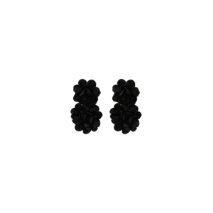 Cercei negri - forma de floare - Bernthine C16 - imagine