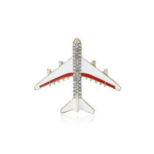 Brosa aurie - forma de avion - cu pietre - Unker C1 imagine