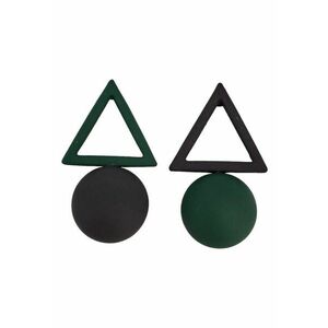 Cercei verzi - cu forma geometrice - Almina C8 imagine