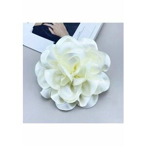 Brosa tip floare supradimensionata - alba - Maja C21 imagine