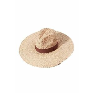 Palarie dama - din paie - de vara - cu bor lat - Donja imagine