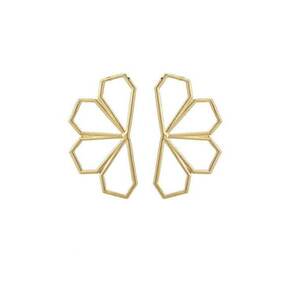 Cercei aurii - forma de fagure - Odeta C8 - imagine