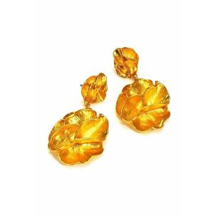 Cercei aurii - forma de floare - Groa C8 - imagine