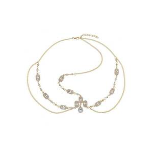 Accesoriu de cap - auriu - cu lanturi si pietre - Gail C23 - imagine