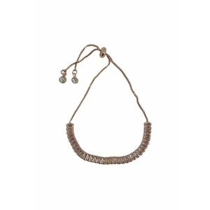 Bratara rose gold - suflata cu aur 14k - cu pietre din zirconiu - Saki C3 - imagine