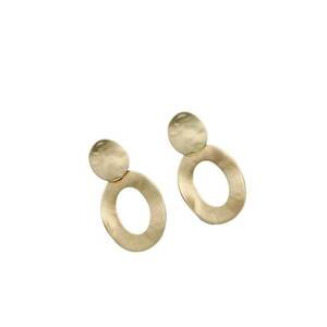 Cercei aurii - cu clips - forma ovala - Edmond C2 - imagine