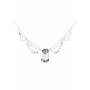 Lant de corp - argintiu - cu banuti - Kesia C15 - imagine