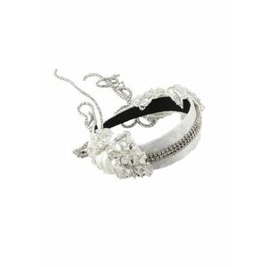 Bentita alba - cu pietre si franjuri - Agmund C1 OUT imagine