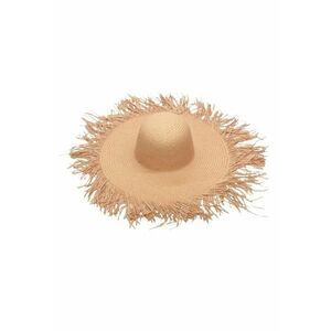 Palarie dama - bej - de vara - din paie - marime universala - Olive - imagine