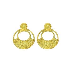 Cercei aurii - rotunzi - Rhonda C16 - imagine