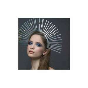 Tiara Halo - handmade - argintie - cu stelute - Emma C2 - imagine