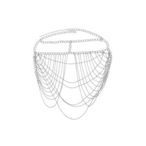 Accesoriu de cap - argintiu - cu lanturi - Didda C7 - imagine