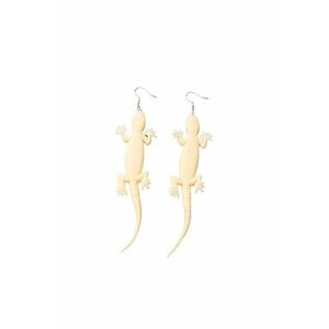 Cercei bej - forma de soparla - Esme C16 - imagine