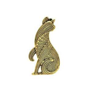 Brosa aurie - forma de pisica - Santo C2 - imagine