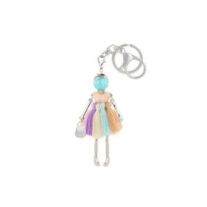 Breloc argintiu - papusa colorata - Gero C5 - imagine