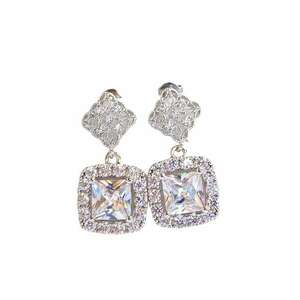 Cercei argintii - cu pietre din zirconiu - Stefi C5 - imagine