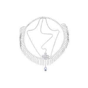 Accesoriu de cap - argintiu - cu pietre - Nichole C8 - imagine