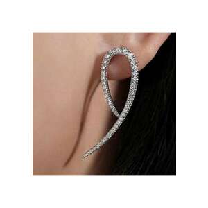 Cercei argintii - cu pietre din zirconiu - Nansy C14 imagine