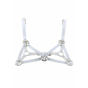 Ham alb - din piele ecologica - tip sutien - Andreas C23 - imagine