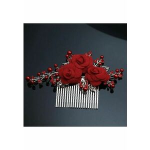 Accesoriu par - auriu - cu flori si margelute - Annalina C4 - imagine