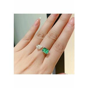 Inel argintiu - reglabil - cu pietre din zirconiu - Pedro C9 - imagine