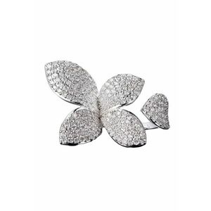 Inel argintiu - reglabil - cu pietre din zirconiu - Aime C17 - imagine