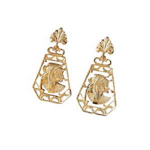 Cercei aurii - cu motive egiptene - Luana C27 - imagine