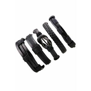 Set 5 bratari - din piele ecologica - diametru 9 cm - Norma C2 imagine