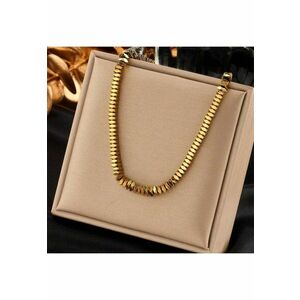 Colier auriu - din otel inoxidabil - suflat cu aur 18k - Dianne C12 imagine