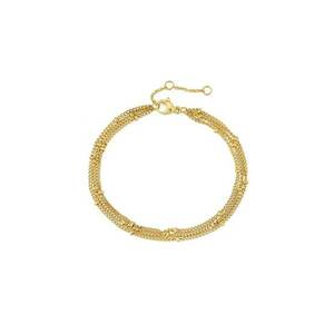 Bratara aurie - din otel inoxidabil - suflata cu aur 18k - in 3 straturi - Jafet C5 imagine