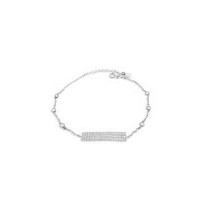 Bratara din argint 925 - rodiat - cu pietre din zirconiu - Nuta C1 imagine