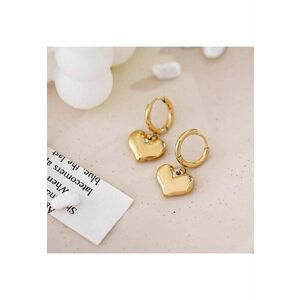 Cercei aurii - in forma de inima - 2.3 cm - Moria C13 imagine