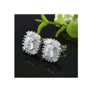 Cercei argintii - cu pietre din zirconiu - Ivana C8 - imagine
