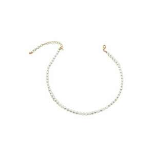 Set colier si cercei - auriu - cu perle - Nicholine C1 imagine