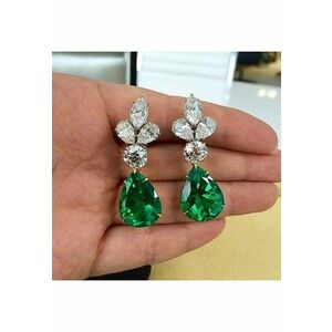 Cercei argintii - cu pietre din zirconiu - Isabela C8 - imagine