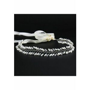 Accesoriu de par - argintiu - modelator - cu perle - Elissa C6 - imagine